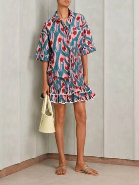 Hess Tarsila Printed Matching Shirt and Skirt Set